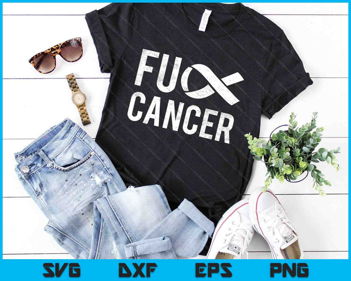 Funny Fuck Cancer SVG PNG Cutting Printable Files Funny Fuck Cancer SVG PNG Cutting Printable Files