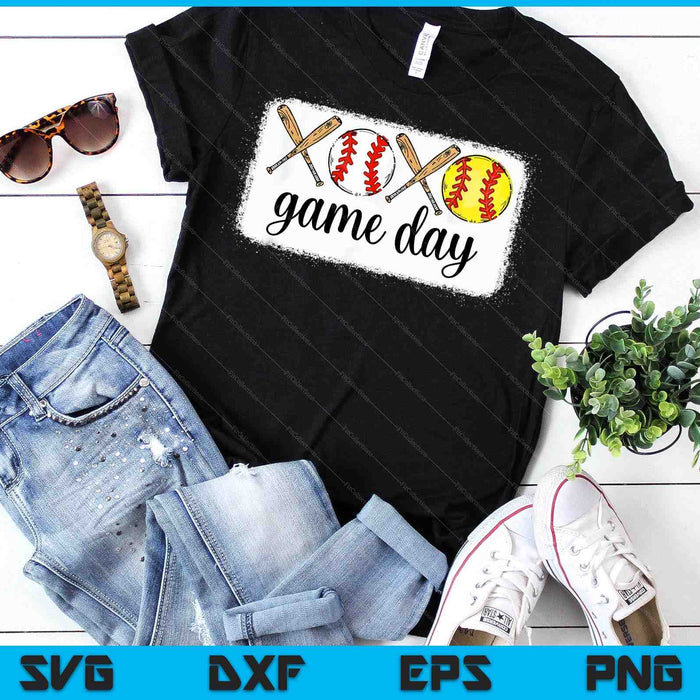 Softball And Baseball Game Day SVG PNG Digital Printable Files Softball And Baseball Game Day SVG PNG Digital Printable Files