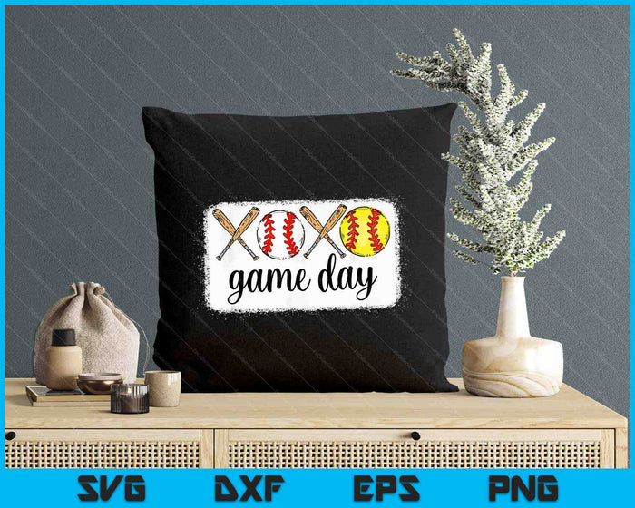 Softball And Baseball Game Day SVG PNG Digital Printable Files Softball And Baseball Game Day SVG PNG Digital Printable Files