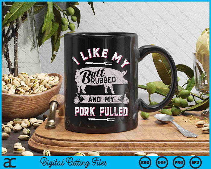 BBQ Grilling Quote Pig Pulled Pork SVG PNG Digital Cutting Files