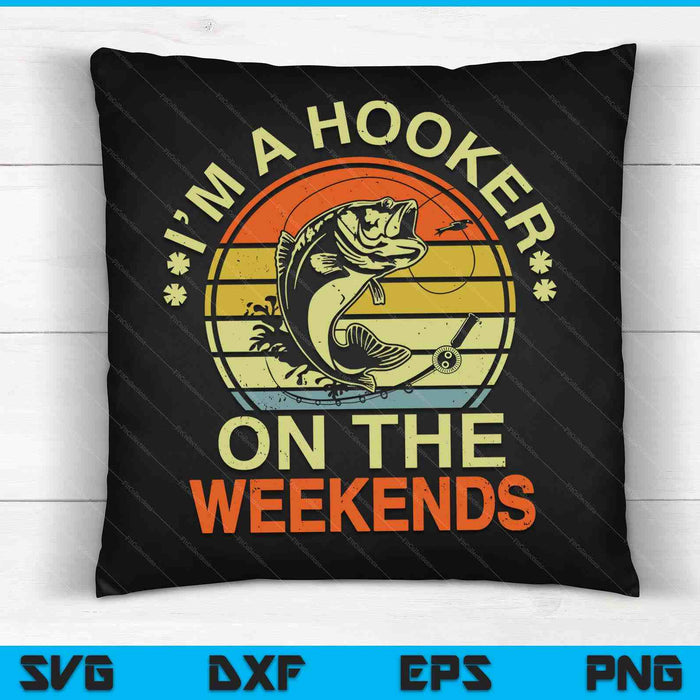 Funny Bass Fish Dad Hooker On Weekend Fishing SVG PNG Digital Cutting File Funny Bass Fish Dad Hooker On Weekend Fishing SVG PNG Digital Cutting File
