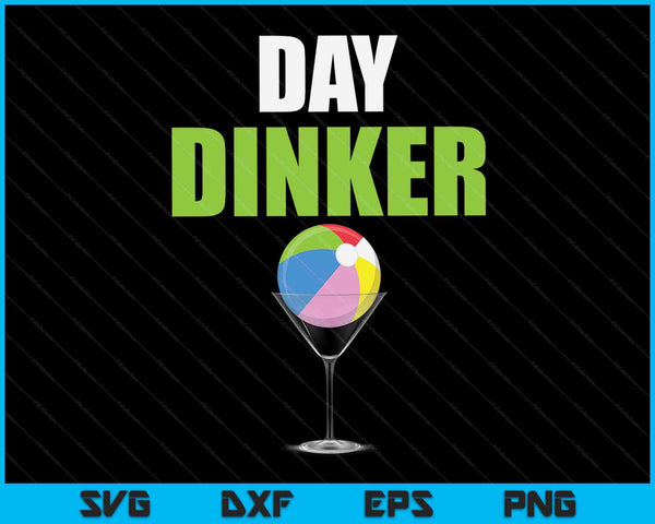 Beach Ball Day Dinker SVG PNG Digital Cutting Files