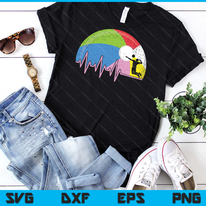 Funny Beach Ball Heartbeat Beach Ball Player SVG PNG Digital Cutting Files Funny Beach Ball Heartbeat Beach Ball Player SVG PNG Digital Cutting Files