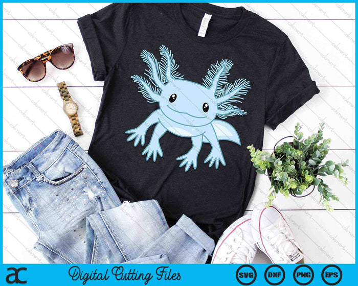 Funny Blue Kawaii Axolotl Anime SVG PNG Digital Cutting Files Funny Blue Kawaii Axolotl Anime SVG PNG Digital Cutting Files