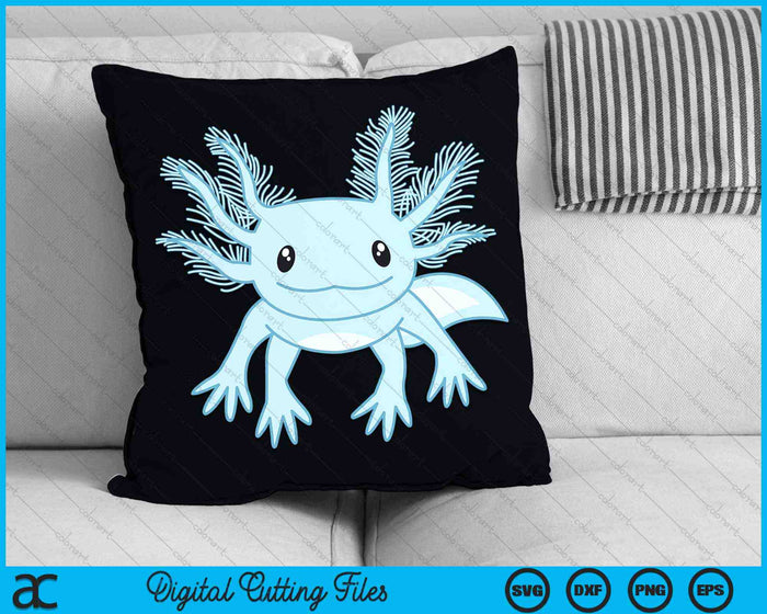 Funny Blue Kawaii Axolotl Anime SVG PNG Digital Cutting Files Funny Blue Kawaii Axolotl Anime SVG PNG Digital Cutting Files