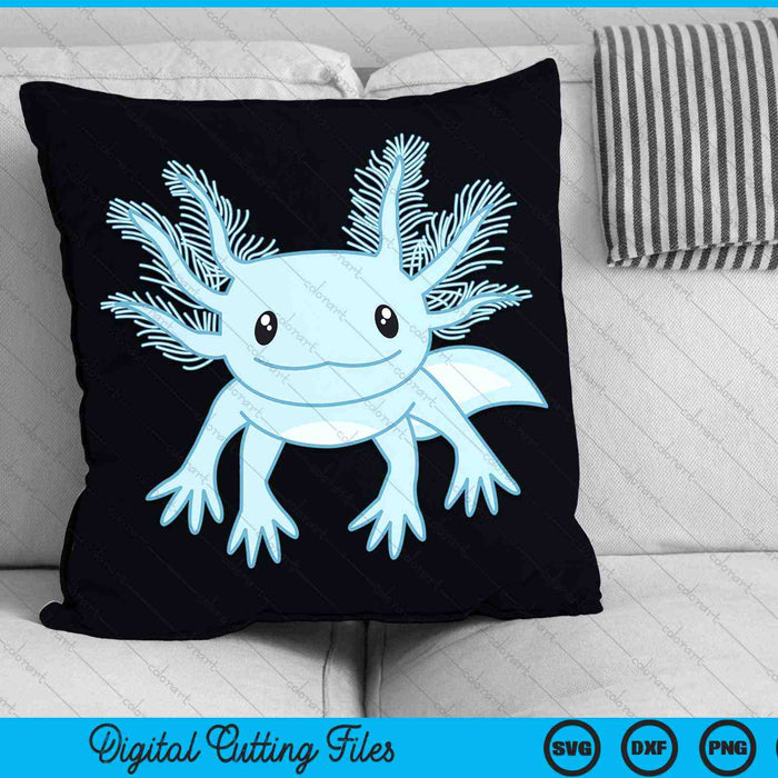 Funny Blue Kawaii Axolotl Anime SVG PNG Digital Cutting Files Funny Blue Kawaii Axolotl Anime SVG PNG Digital Cutting Files