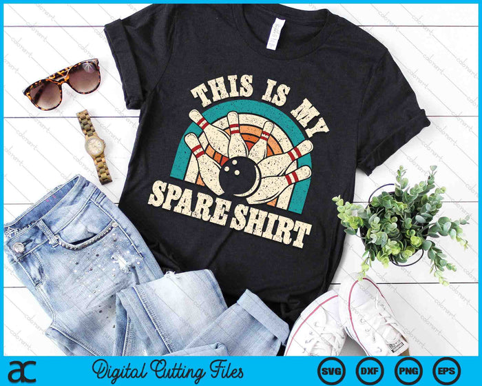 Funny Bowling Bowler Retro This Is My Spare SVG PNG Digital Printable Files Funny Bowling Bowler Retro This Is My Spare SVG PNG Digital Printable Files