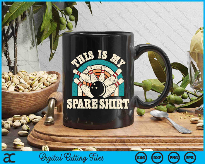 Funny Bowling Bowler Retro This Is My Spare SVG PNG Digital Printable Files Funny Bowling Bowler Retro This Is My Spare SVG PNG Digital Printable Files