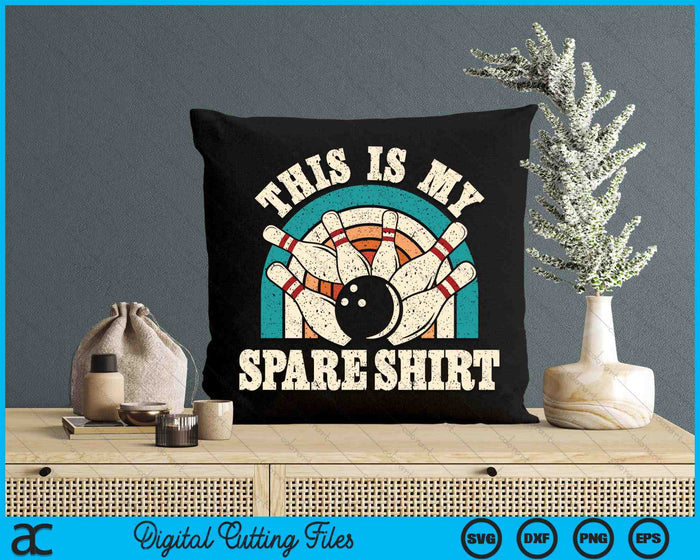 Funny Bowling Bowler Retro This Is My Spare SVG PNG Digital Printable Files Funny Bowling Bowler Retro This Is My Spare SVG PNG Digital Printable Files