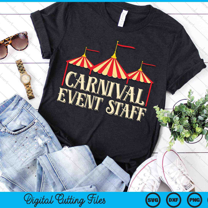 Carnival Event Staff Amusement Park SVG PNG Digital Cutting Files