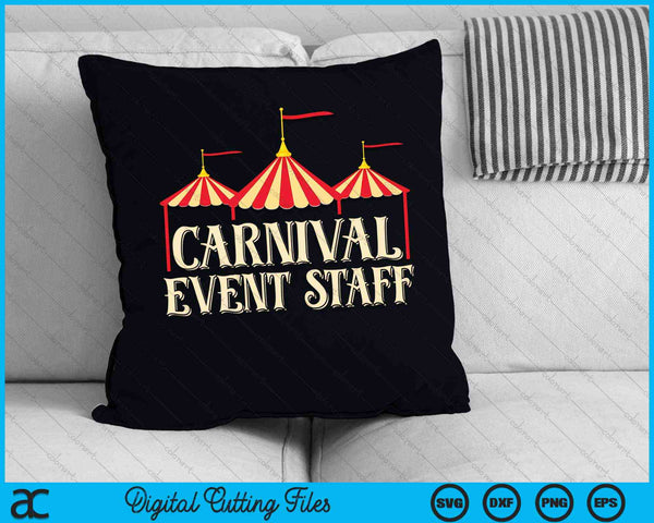 Carnival Event Staff Amusement Park SVG PNG Digital Cutting Files
