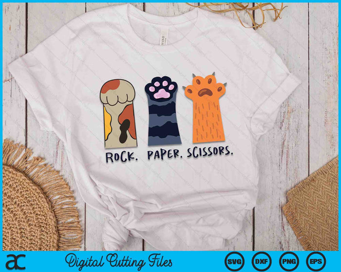 Funny Cat Rock Paper Scissors Cute Cat Paws Kids Toddler Boy SVG PNG Digital Cutting Files Funny Cat Rock Paper Scissors Cute Cat Paws Kids Toddler Boy SVG PNG Digital Cutting Files