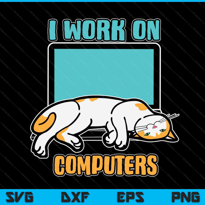 Funny Cats and Computers Halloween Kitty for pet lovers SVG PNG Cutting Printable Files Funny Cats and Computers Halloween Kitty for pet lovers SVG PNG Cutting Printable Files