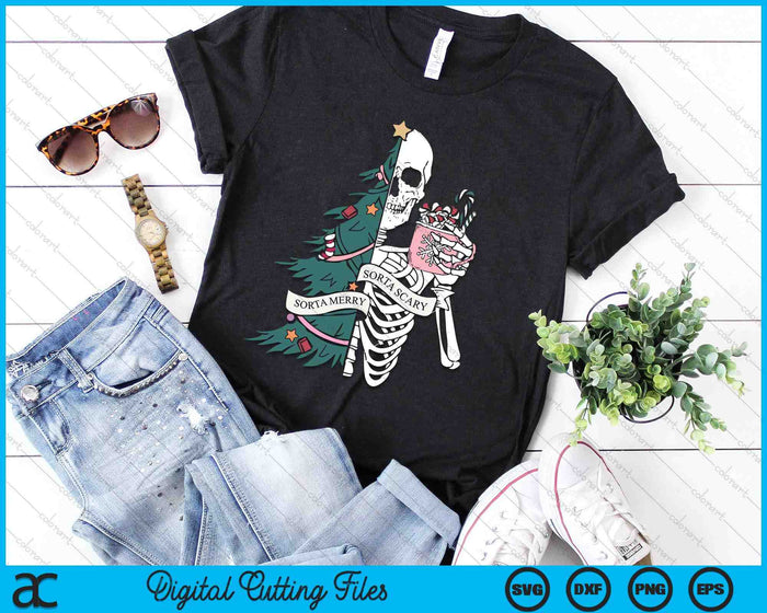 Christmas Sorta Merry Sorta Scary Skeleton Xmas Tree SVG PNG Digital Cutting Files Christmas Sorta Merry Sorta Scary Skeleton Xmas Tree SVG PNG Digital Cutting Files