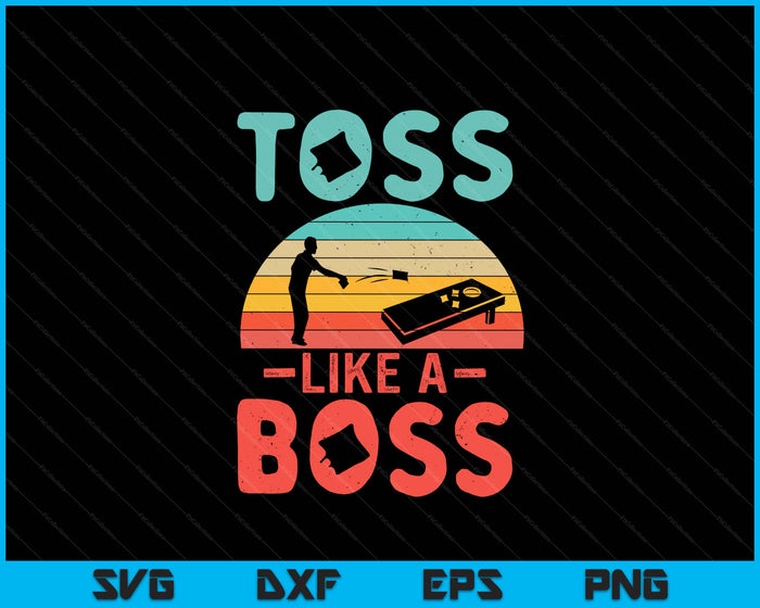 Funny Cornhole Gift Men Women Cool Cornhole Toss Like A Boss SVG PNG Digital Printable Files Funny Cornhole Gift Men Women Cool Cornhole Toss Like A Boss SVG PNG Digital Printable Files