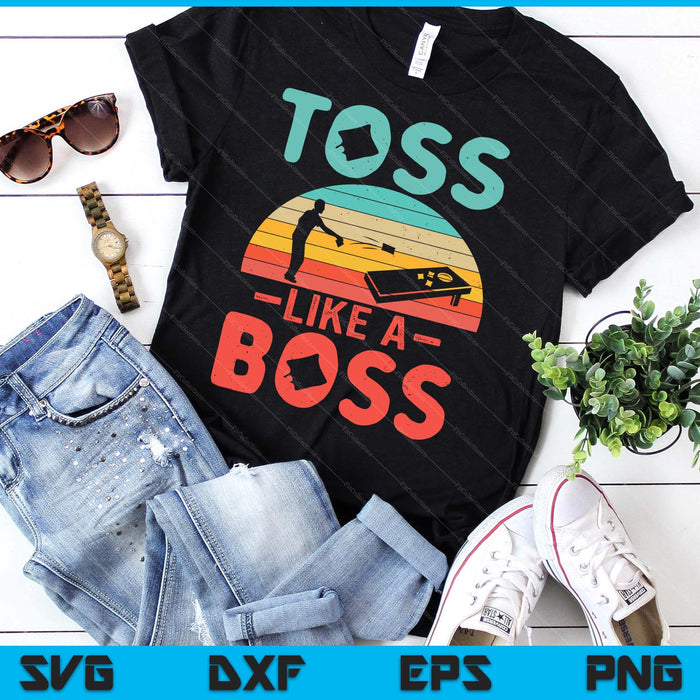 Funny Cornhole Gift Men Women Cool Cornhole Toss Like A Boss SVG PNG Digital Printable Files Funny Cornhole Gift Men Women Cool Cornhole Toss Like A Boss SVG PNG Digital Printable Files