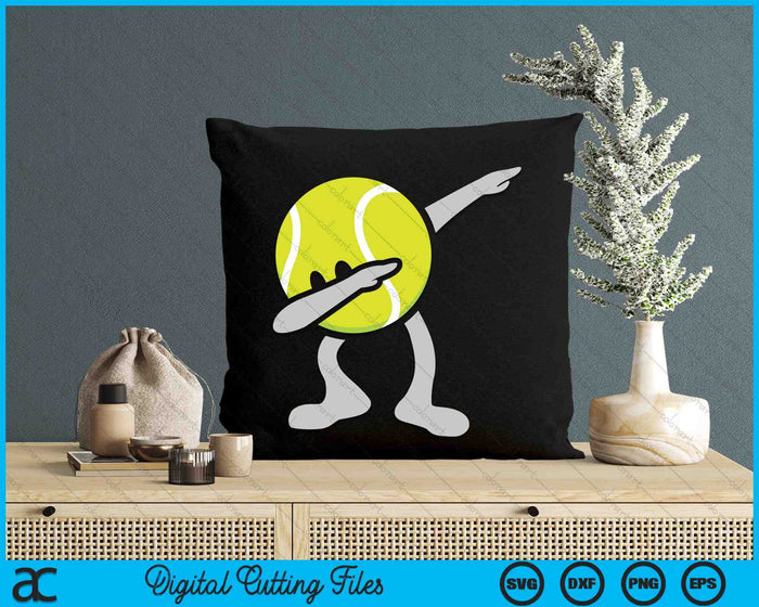 Funny Dabbing Tennis Ball SVG PNG Digital Cutting Files Funny Dabbing Tennis Ball SVG PNG Digital Cutting Files