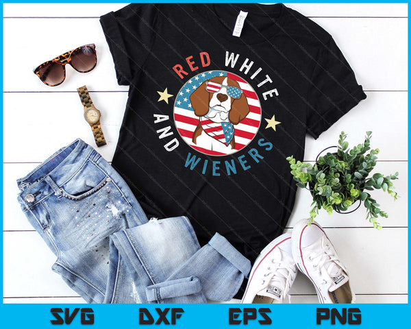 Dachshund Red White And Wieners Weiner Dog 4th Of July SVG PNG Digital Cutting Files