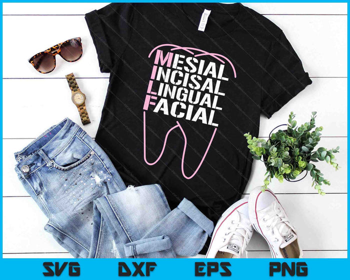 Funny Dental Quote Milf Mesial Incisal Lingual Facial SVG PNG Digital Printable Files Funny Dental Quote Milf Mesial Incisal Lingual Facial SVG PNG Digital Printable Files