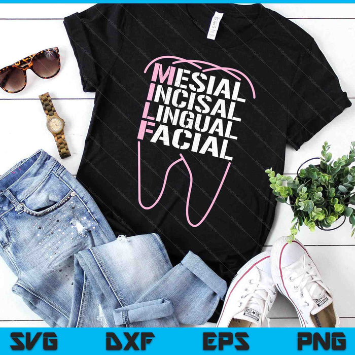 Funny Dental Quote Milf Mesial Incisal Lingual Facial SVG PNG Digital Printable Files Funny Dental Quote Milf Mesial Incisal Lingual Facial SVG PNG Digital Printable Files