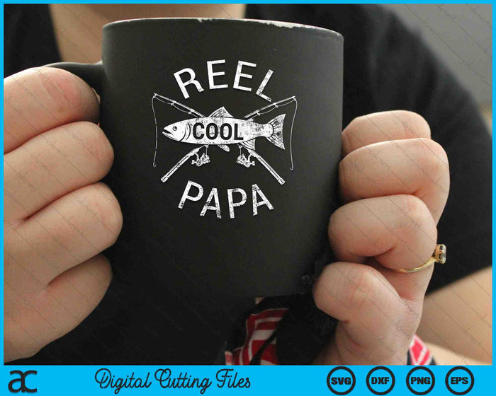 Funny Fishing Reel Cool Papa SVG PNG Digital Cutting Files Funny Fishing Reel Cool Papa SVG PNG Digital Cutting Files