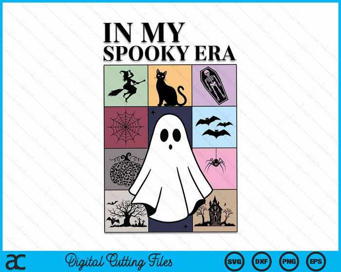 Ghost Retro Halloween In My Spooky Era SVG PNG Digital Cutting Files Ghost Retro Halloween In My Spooky Era SVG PNG Digital Cutting Files