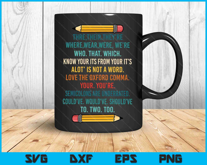 Funny Grammar Police Grammar Nazy English Writing Teacher SVG PNG Cutting Printable Files Funny Grammar Police Grammar Nazy English Writing Teacher SVG PNG Cutting Printable Files