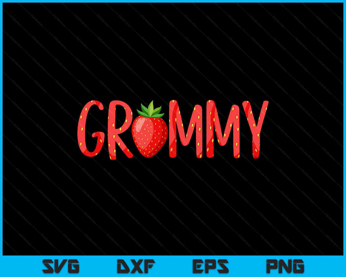 Funny Grammy Strawberry Summer Fruit Great Mother's Day SVG PNG Digital Printable Files Funny Grammy Strawberry Summer Fruit Great Mother's Day SVG PNG Digital Printable Files