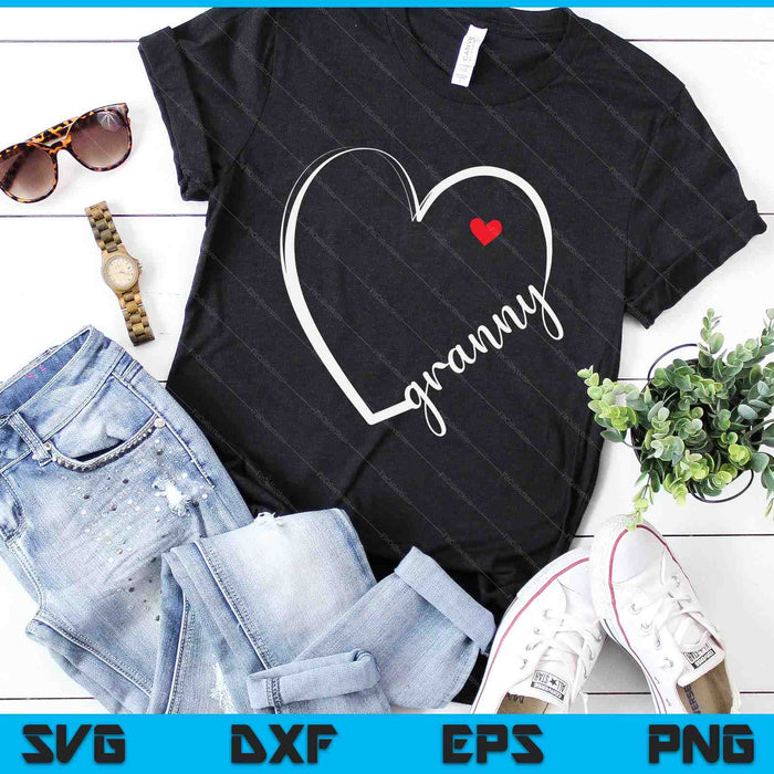 Funny Granny Heart For Grandma Mother Day SVG PNG Digital Cutting Files Funny Granny Heart For Grandma Mother Day SVG PNG Digital Cutting Files