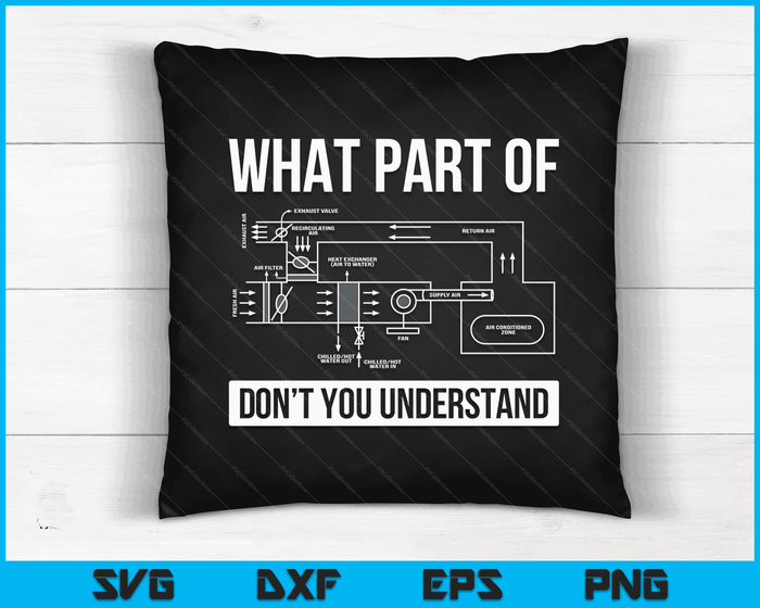 Funny HVAC Design For Men Dad HVAC Installer Engineers Tech SVG PNG Digital Printable Files