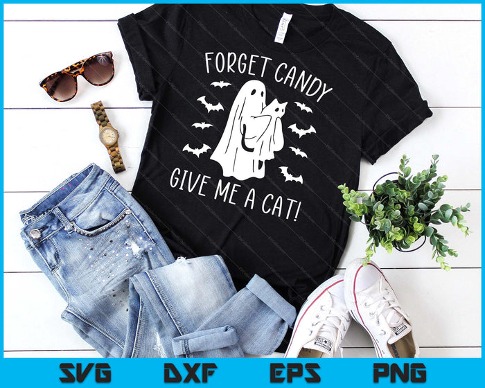 Funny Halloween Cat Ghost Forget Candy Give Me Cat Halloween SVG PNG Digital Cutting Files Funny Halloween Cat Ghost Forget Candy Give Me Cat Halloween SVG PNG Digital Cutting Files