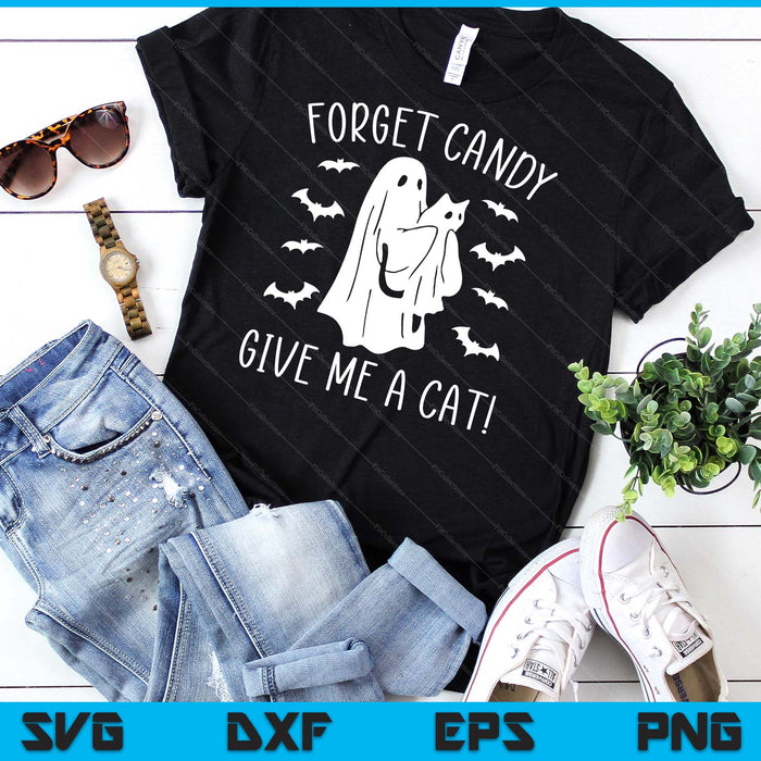 Funny Halloween Cat Ghost Forget Candy Give Me Cat Halloween SVG PNG Digital Cutting Files Funny Halloween Cat Ghost Forget Candy Give Me Cat Halloween SVG PNG Digital Cutting Files