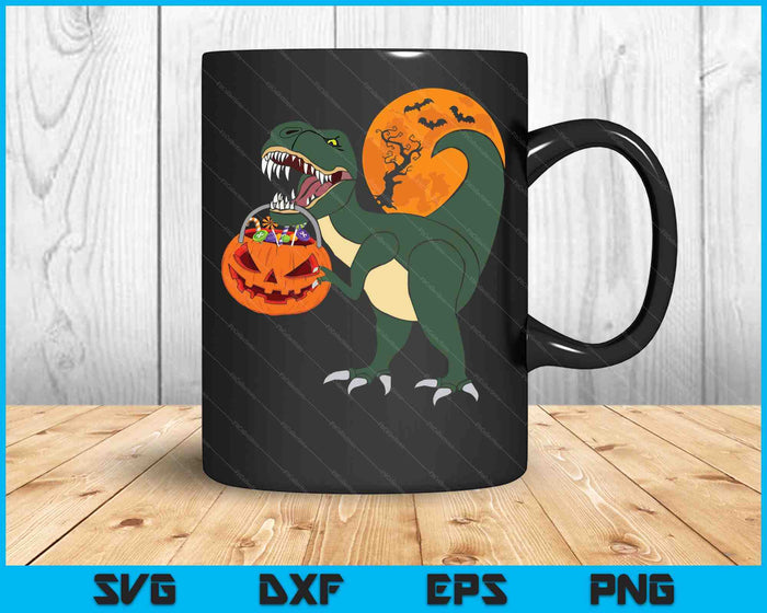 Divertido Halloween Dinosaurio Calabaza Miedo T Rex Halloween SVG PNG Archivo de corte digital Divertido Halloween Dinosaurio Calabaza Miedo T Rex Halloween SVG PNG Archivo de corte digital