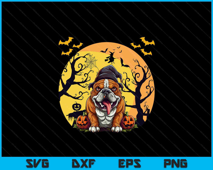 Funny Halloween Dog Tee English Bulldog Halloween SVG PNG Digital Cutting Files Funny Halloween Dog Tee English Bulldog Halloween SVG PNG Digital Cutting Files