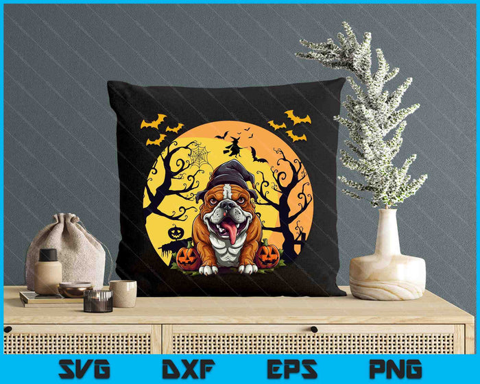 Funny Halloween Dog Tee English Bulldog Halloween SVG PNG Digital Cutting Files Funny Halloween Dog Tee English Bulldog Halloween SVG PNG Digital Cutting Files