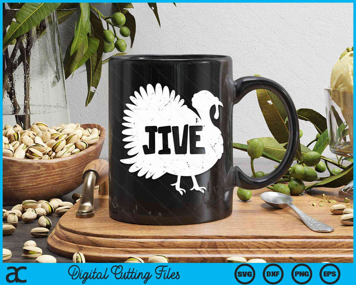 Jive Thanksgiving Turkey Day Retro Holiday Gift SVG PNG Digital Cutting Files Jive Thanksgiving Turkey Day Retro Holiday Gift SVG PNG Digital Cutting Files