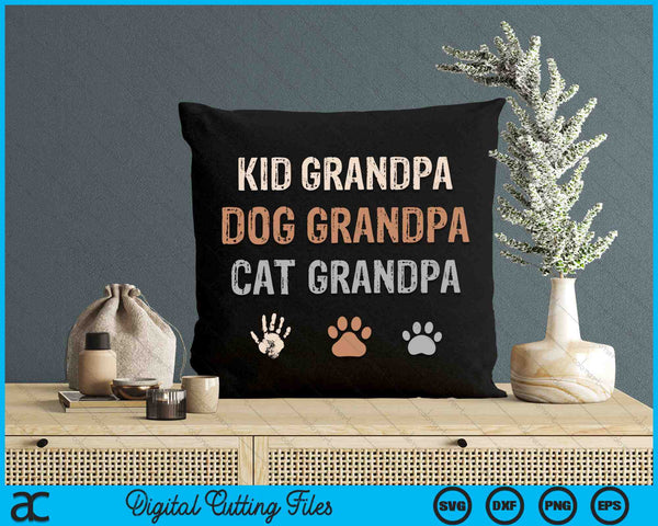 Funny Kid Dog Cat Grandpa SVG PNG Digital Cutting Files