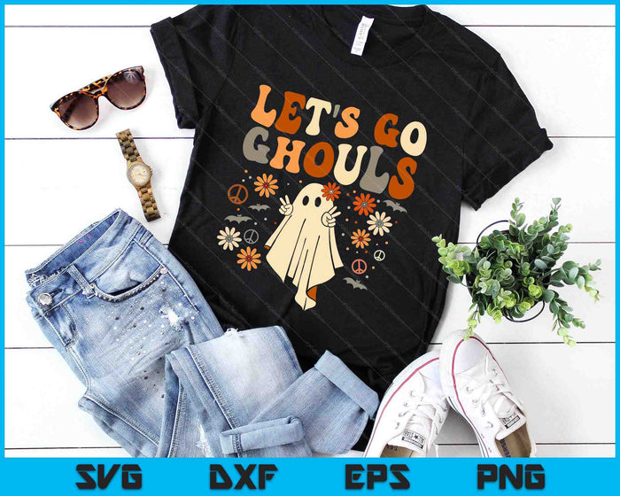 Divertido Lets Go Ghouls Vintage Halloween para Halloween 2023 SVG PNG Cortar archivos imprimibles Divertido Lets Go Ghouls Vintage Halloween para Halloween 2023 SVG PNG Cortar archivos imprimibles