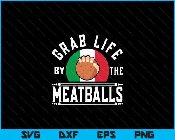 Meatball Italian Food Italy Flag SVG PNG Digital Cutting Files