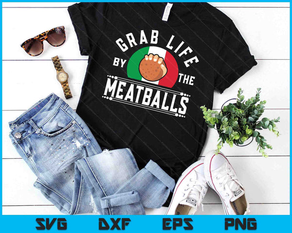 Meatball Italian Food Italy Flag SVG PNG Digital Cutting Files