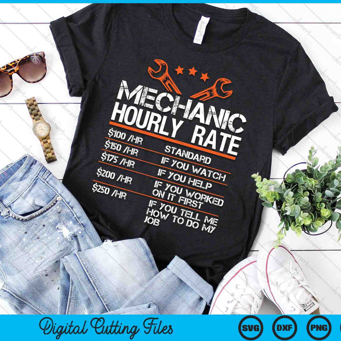 Funny Mechanic Hourly Rate Auto Repair Mechanic Labor Rates SVG PNG Digital Cutting Files Funny Mechanic Hourly Rate Auto Repair Mechanic Labor Rates SVG PNG Digital Cutting Files