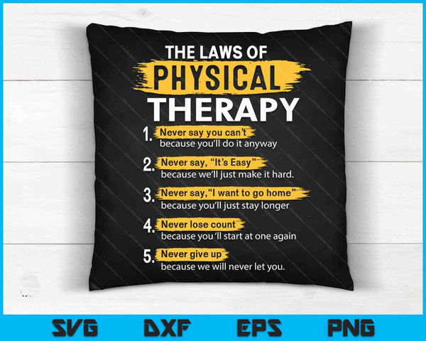 Funny PT Physical Therapy Gift Therapist Month SVG PNG Digital Cutting Files