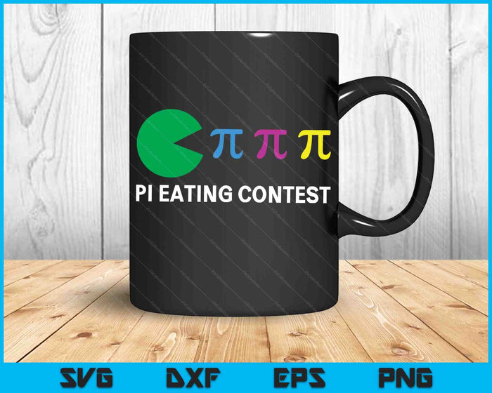 Funny Pi Day Math Science Pi Eating Contest Mix SVG PNG Digital Printable Files