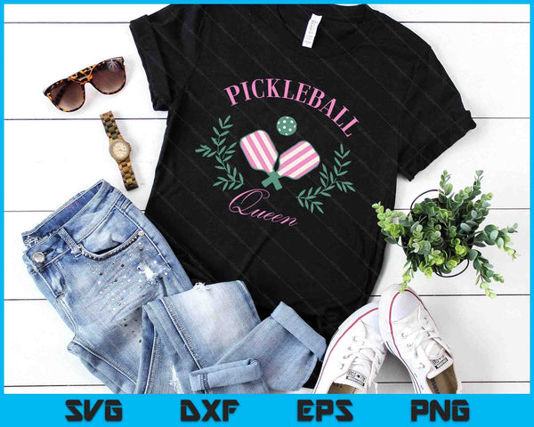 Funny Pickleball Paddle Pickleball Queen Dink Retro Vintage SVG PNG Digital Printable Files