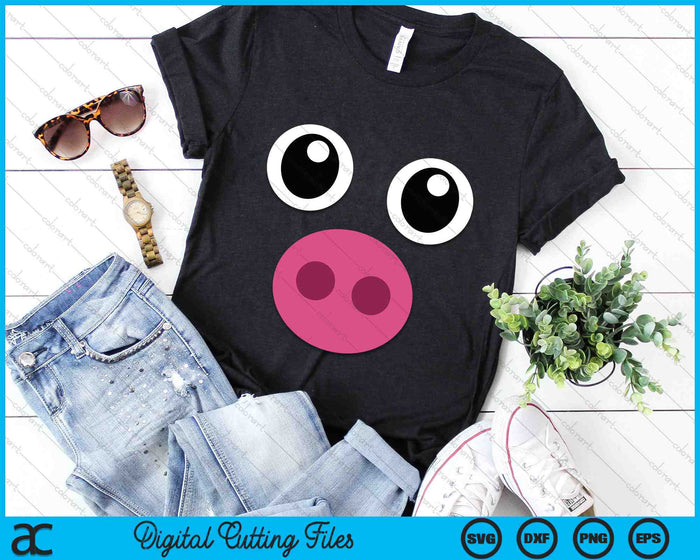 Funny Pig Face Swine Halloween Costume SVG PNG Digital Cutting Files Funny Pig Face Swine Halloween Costume SVG PNG Digital Cutting Files