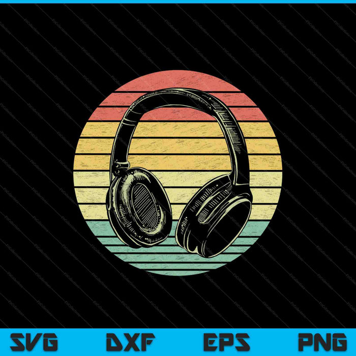 Funny Retro Headphones SVG PNG Cutting Printable Files Funny Retro Headphones SVG PNG Cutting Printable Files