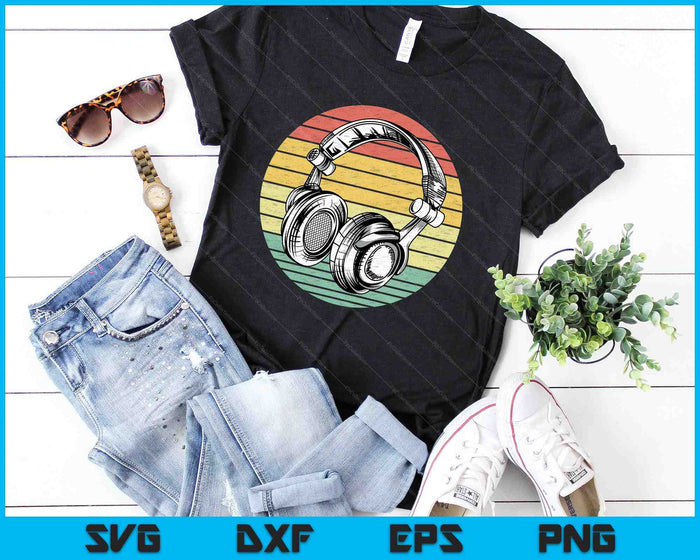 Funny Retro Headphones SVG PNG Cutting Printable Files Funny Retro Headphones SVG PNG Cutting Printable Files