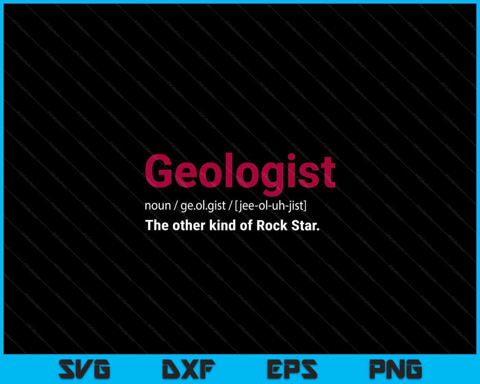 Funny Rock Collector Rock Star Geologist Gift Idea Geology SVG PNG Digital Cutting Files
