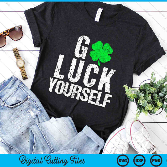 Funny Saint Patrick's Day G Lucky Yourself SVG PNG Digital Printable Files Funny Saint Patrick's Day G Lucky Yourself SVG PNG Digital Printable Files