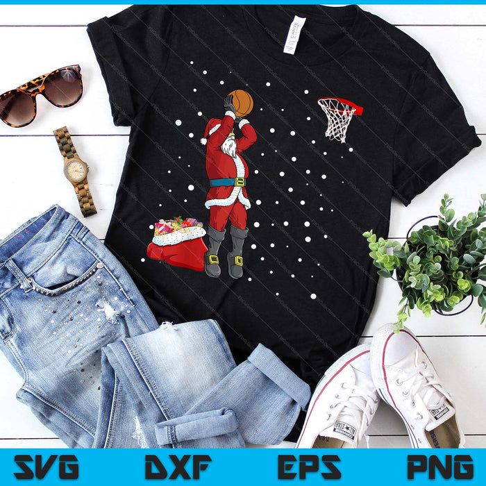 Funny Santa Claus Basketball Christmas Jumper SVG PNG Digital Printable Files Funny Santa Claus Basketball Christmas Jumper SVG PNG Digital Printable Files